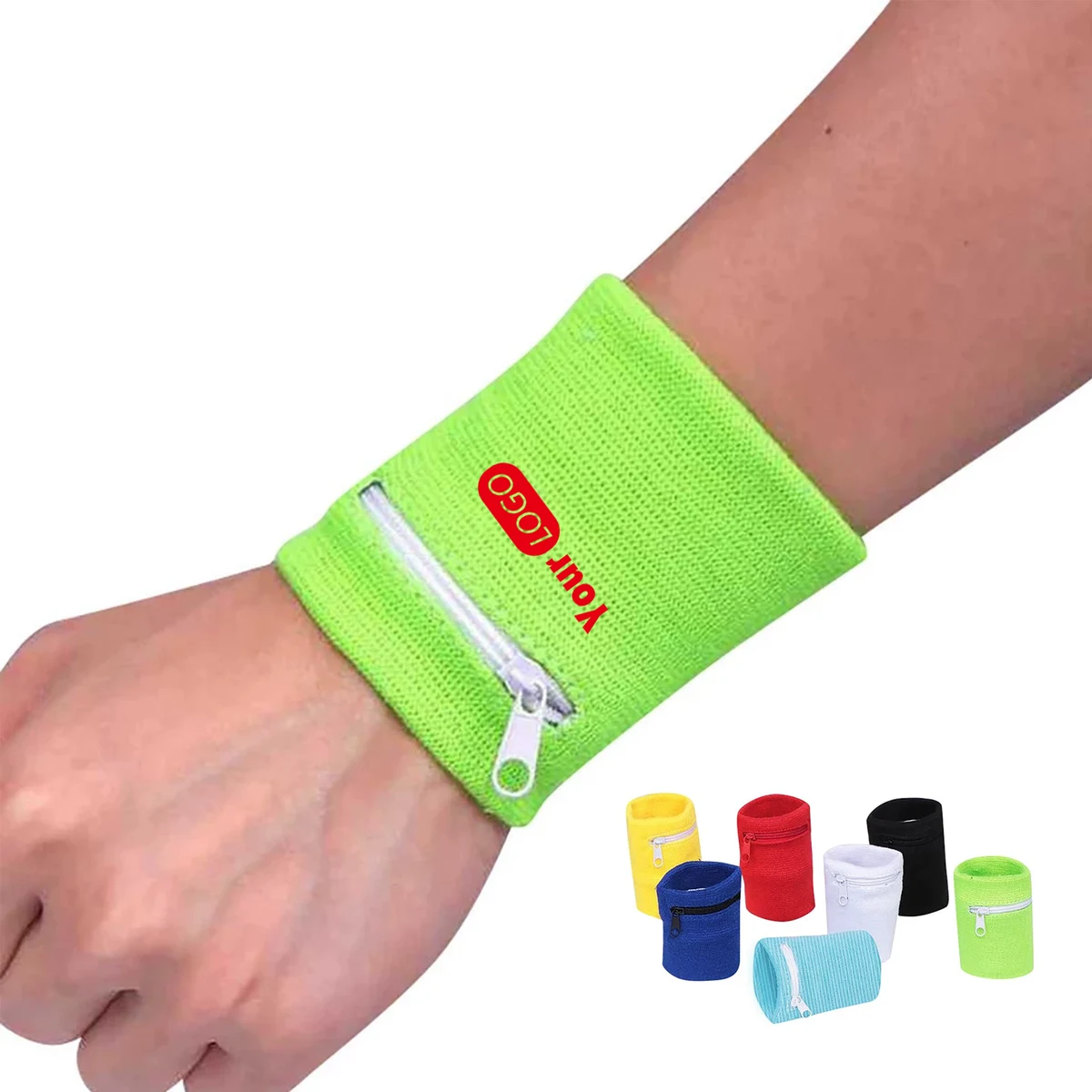 Compact Wrist Pouch with Zippered Closure 1