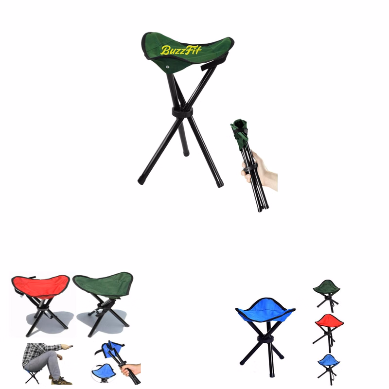Folding Tripod Camping Stool Triangle Folding Chair