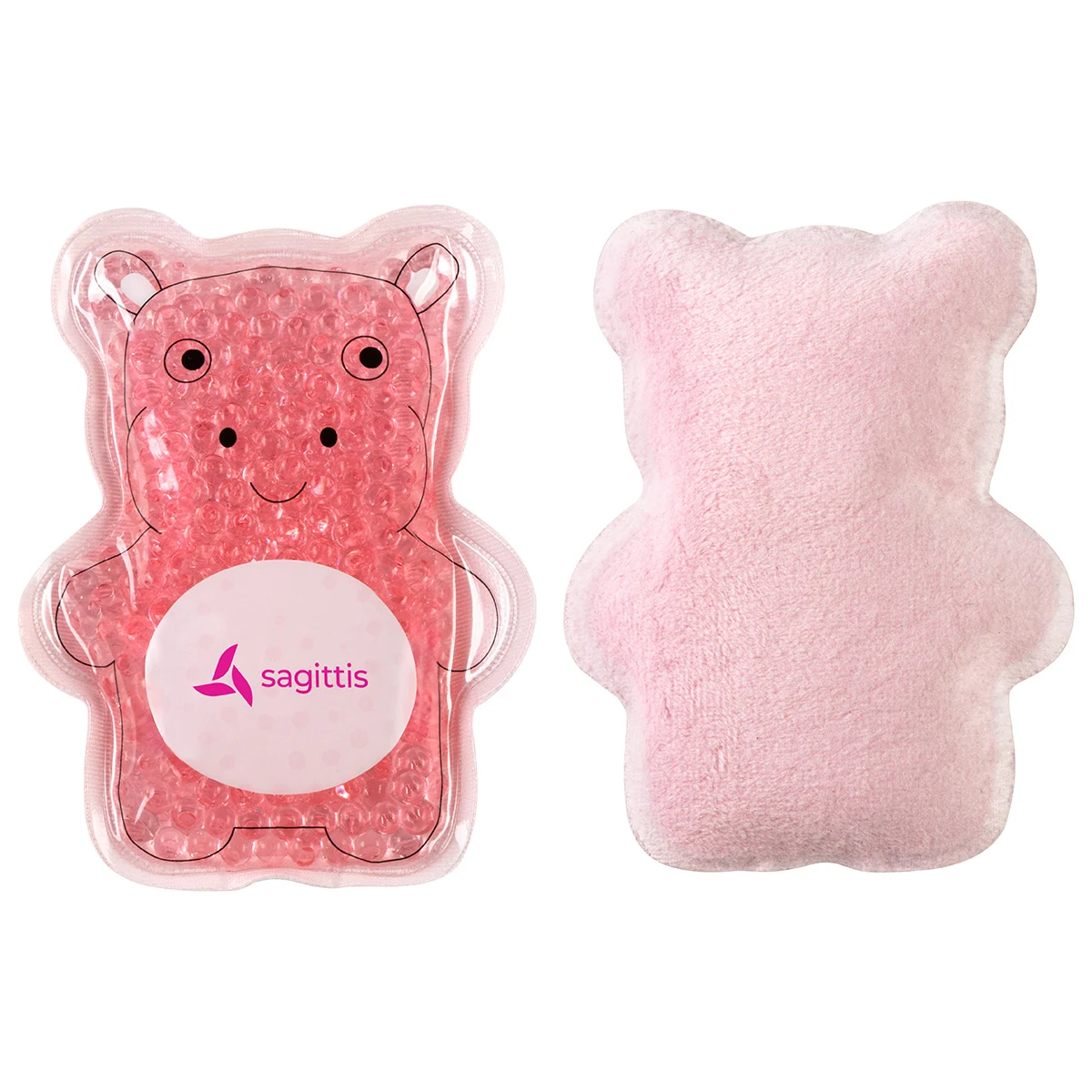 Plush Hippo Aqua Pearls™ Hot/Cold Pack 1