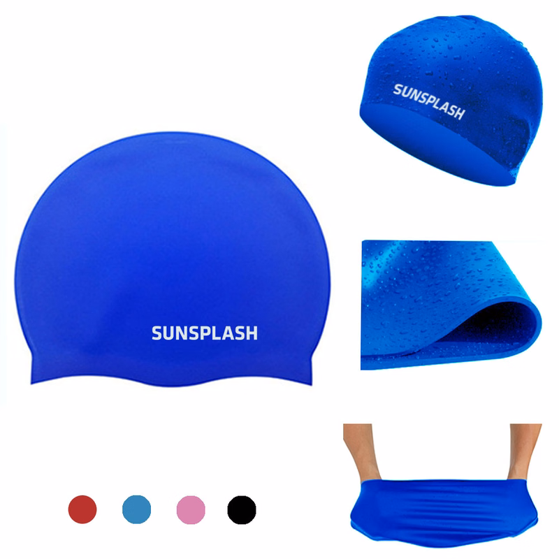Universal Sized Silicone Swim Cap- Adult