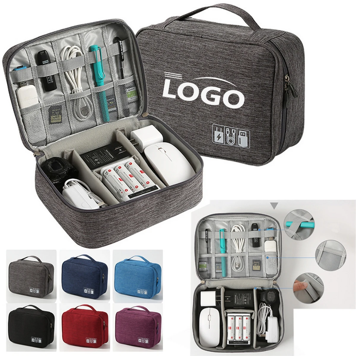 Multifunctional Travel Portable Digital Electronic Accessories Storage Bag 1