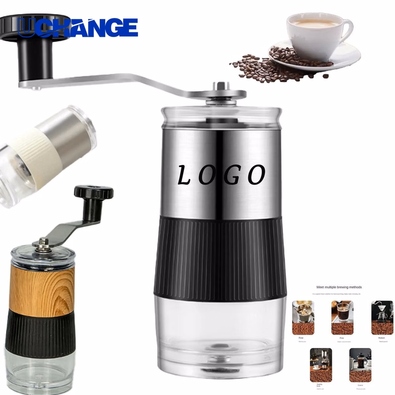 Stainless Steel Mini Manual Coffee Grinder Adjustable Mill for Home & Travel Brewing