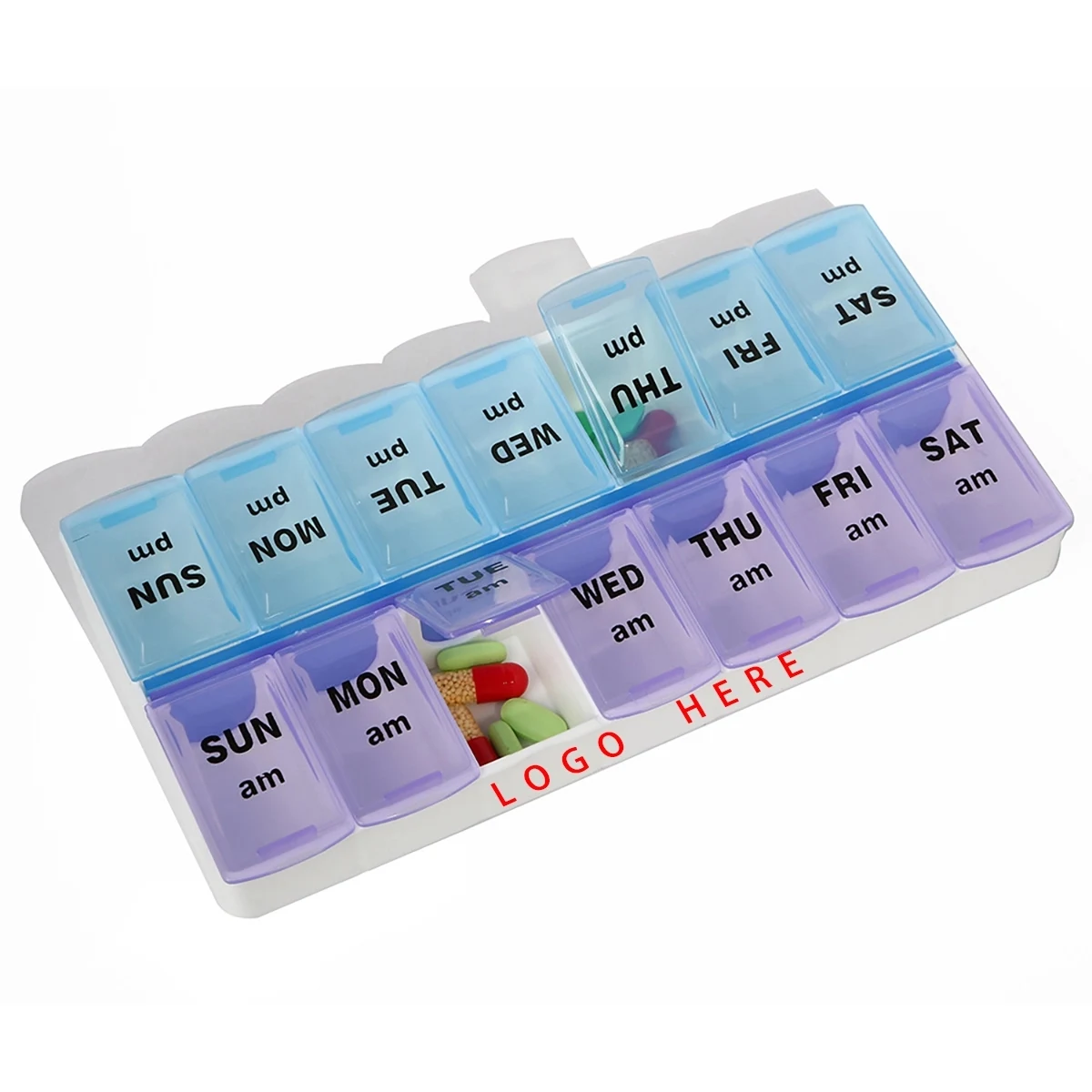 Pill Organizer Weekly (7-Day) Am/Pm 1