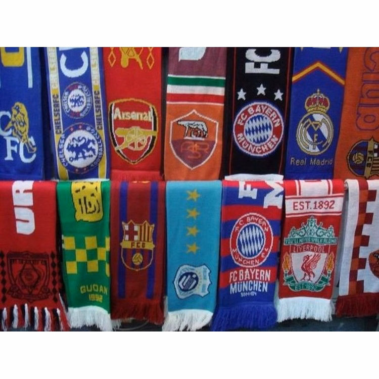 Acrylic Custom Soccer Promotion Sport Scarf