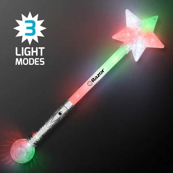 Flashing Lights Jumbo Star Wand 1