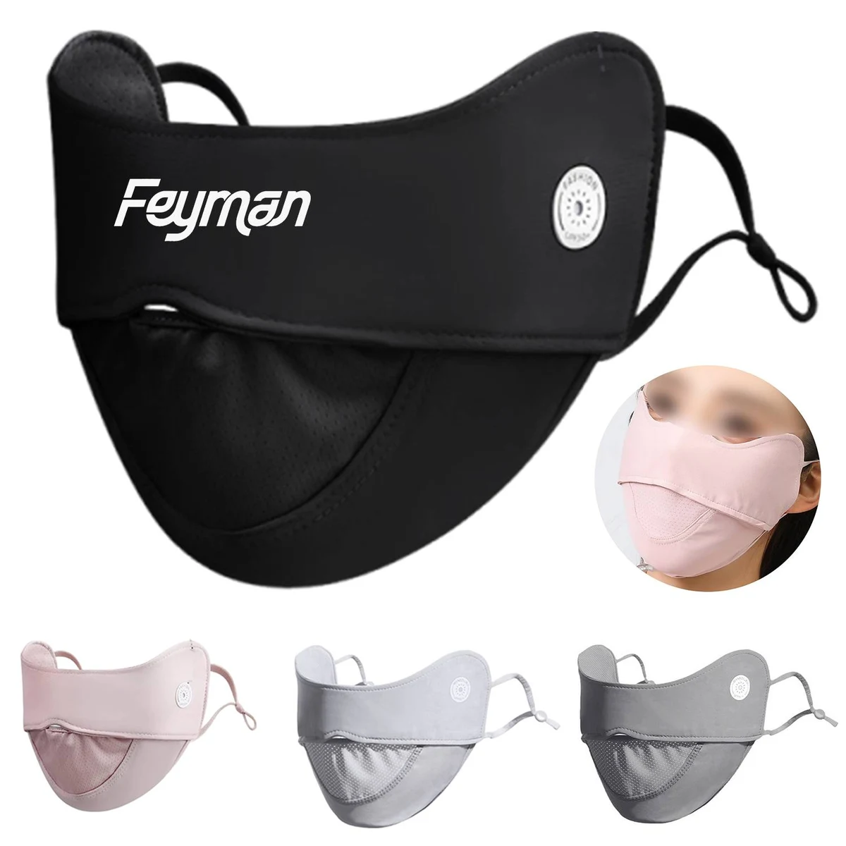 Summer Breathable Nylon UV Protection Face Mask 1
