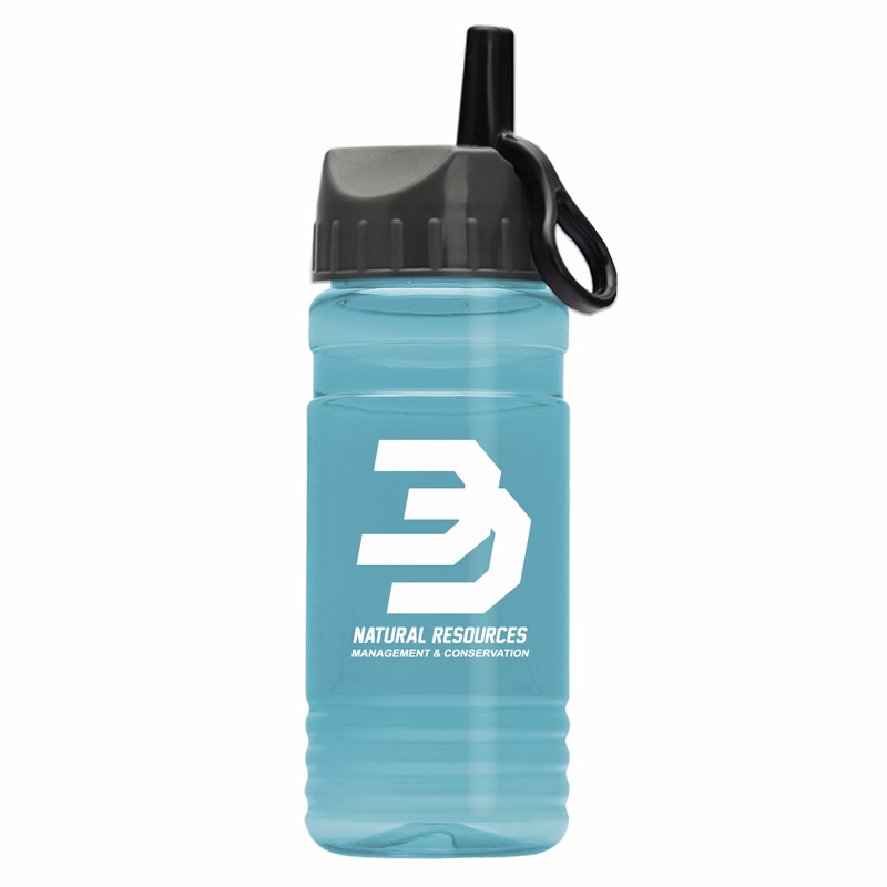 20 oz. UpCycle rPET Bottle With Flip Straw Ring