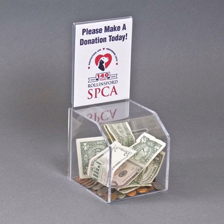 Clear Mini Donation Box