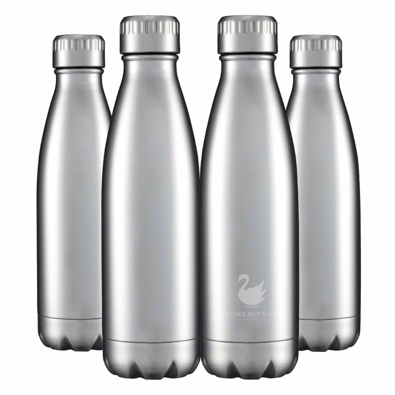 17oz Stainless Steel Water Bottles Bulk, Vacuum Insulated Water Bottles Double Walled Reusable Metal