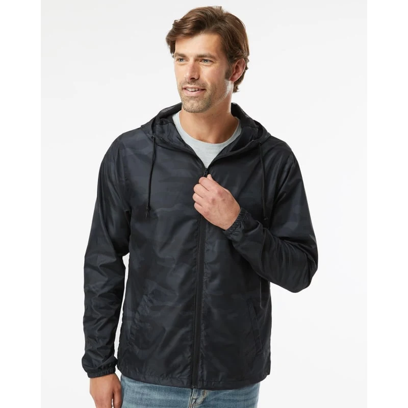Independent Trading Co. Men's Lightweight Windbreaker Full-Zip Jacket - EXP54LWZ 1