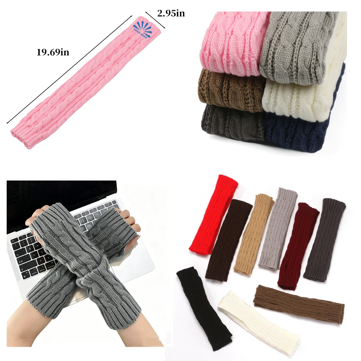 Extended Thermal Knit Arm Sleeves 1