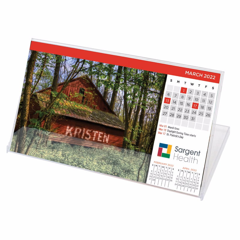 Jewel Case Calendar w/Name Personalization (Landscape)
