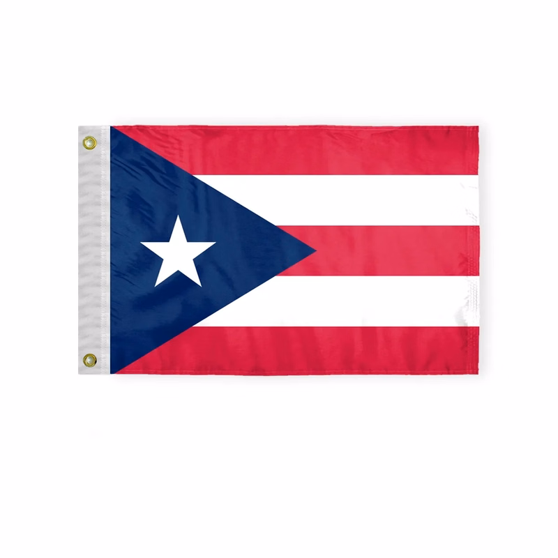 12"x18" to 8'x12' Puerto Rico Nylon Flags