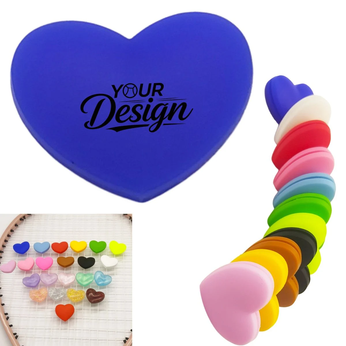Love-Themed Racquet Vibration Dampener 1