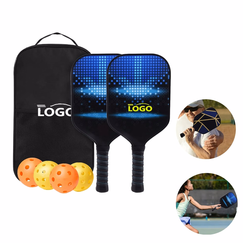 MOQ20 Fiberglass Carbon Pickleball Paddle Set