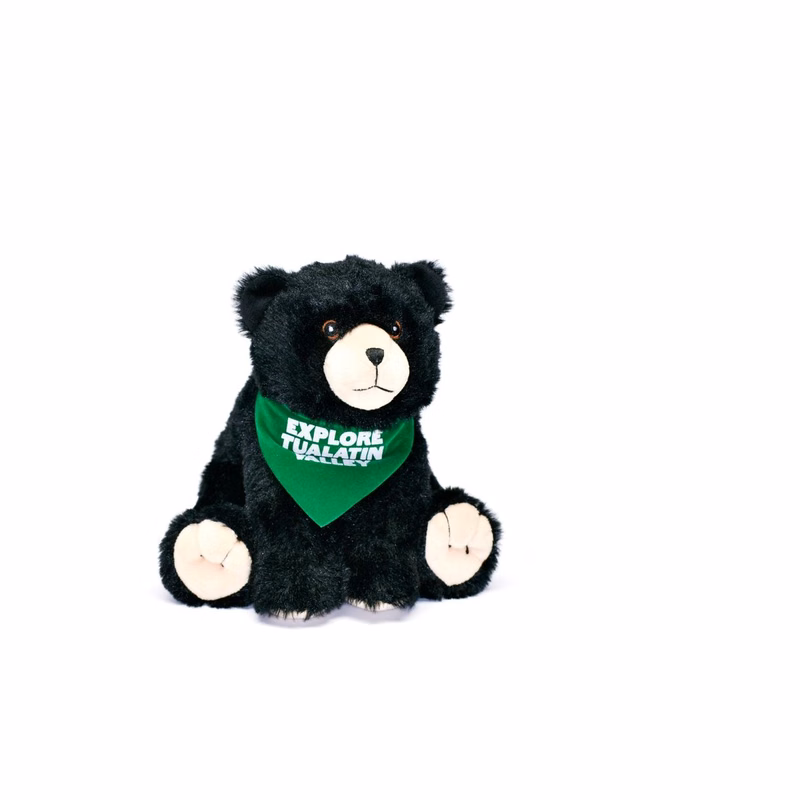 8" Wild Outdoor Sitting Black Bear