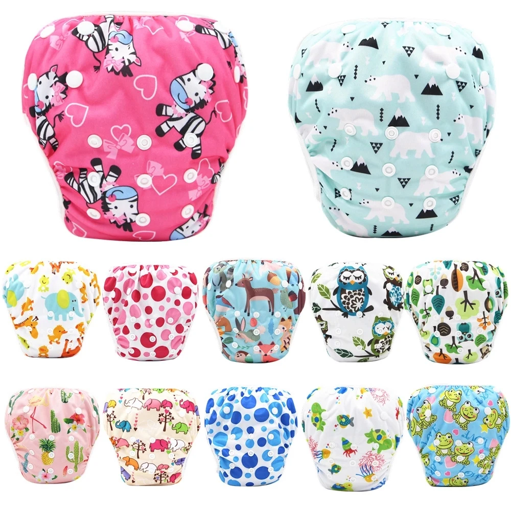 Snap One Size Adjustable Reusable Baby Swim Diaper 1