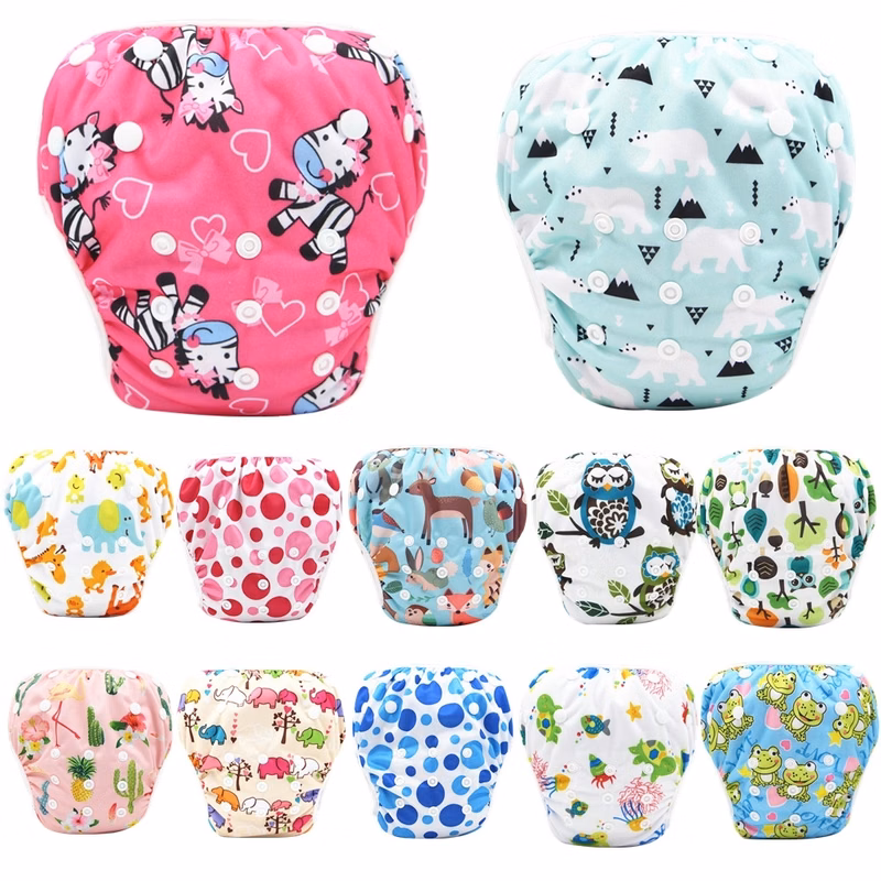 Snap One Size Adjustable Reusable Baby Swim Diaper