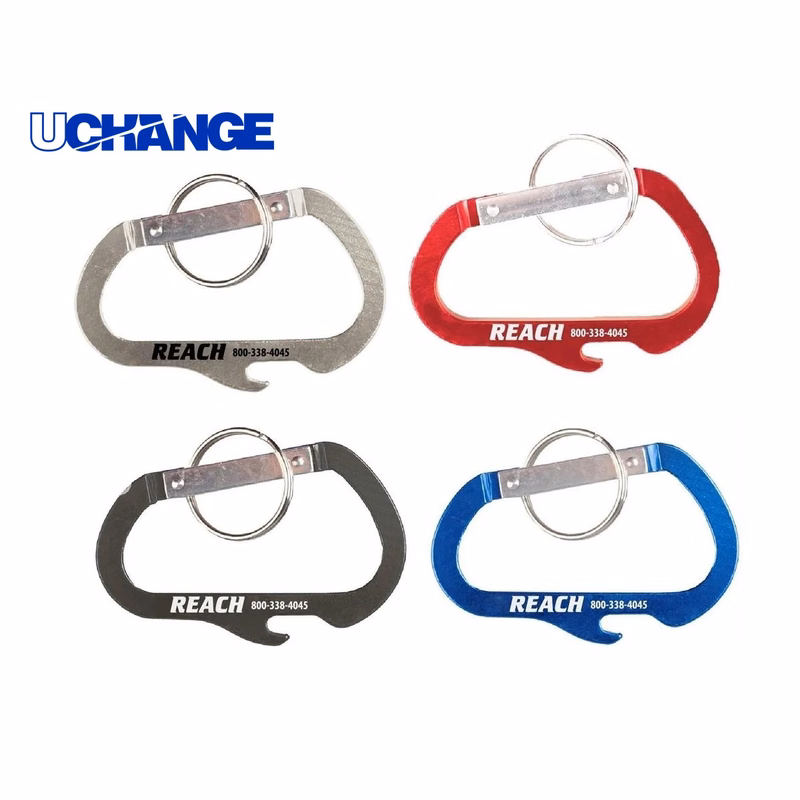 Carabiner Bottle Opener with Key Ring Multi-Tool for Outdoor Use
