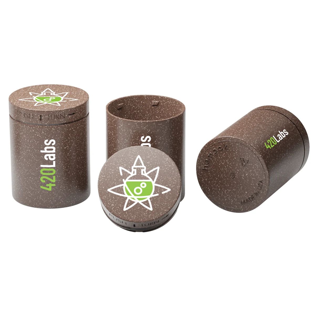 Custom HEMP Plastic CR Jar – 4 oz 1