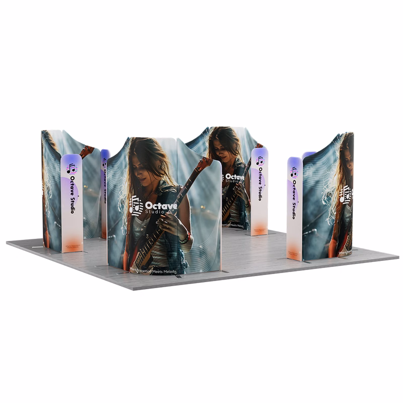 NEW MagLock 20'x20' Booth Fabric Display Kit B