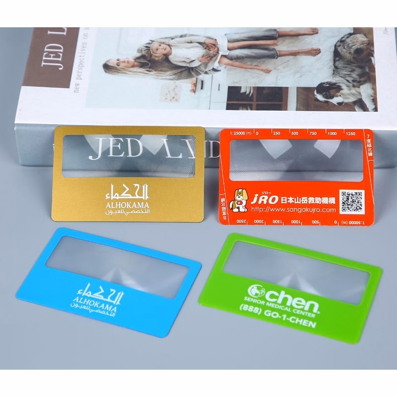 4X PVC Credit Card Size Magnifier
