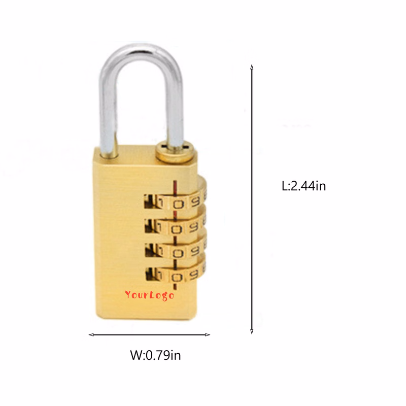 Copper Password Padlock