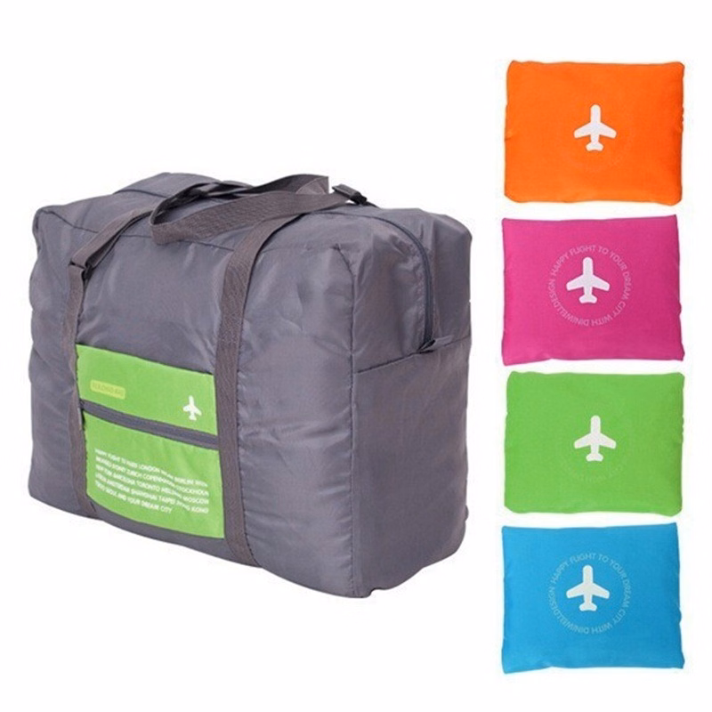 Large-Capacity Foldable Travel Tote Bag