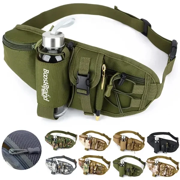 Custom Hydration Waist Pack with Bottle Holder & Zip Pockets — Outdoor Event Giveaway 1