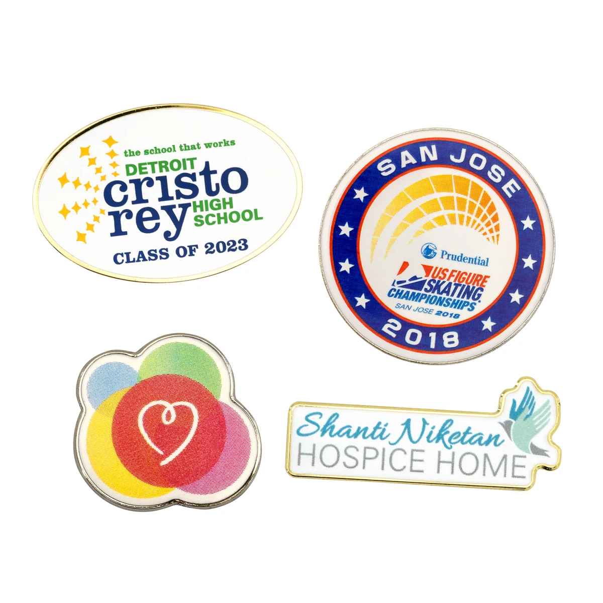 Full Color Die Struck Lapel Pins (1-1/4") 1