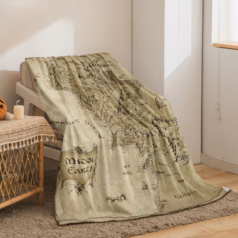 Blanket Fleece Durable Wide Use Double Thickness Woolen