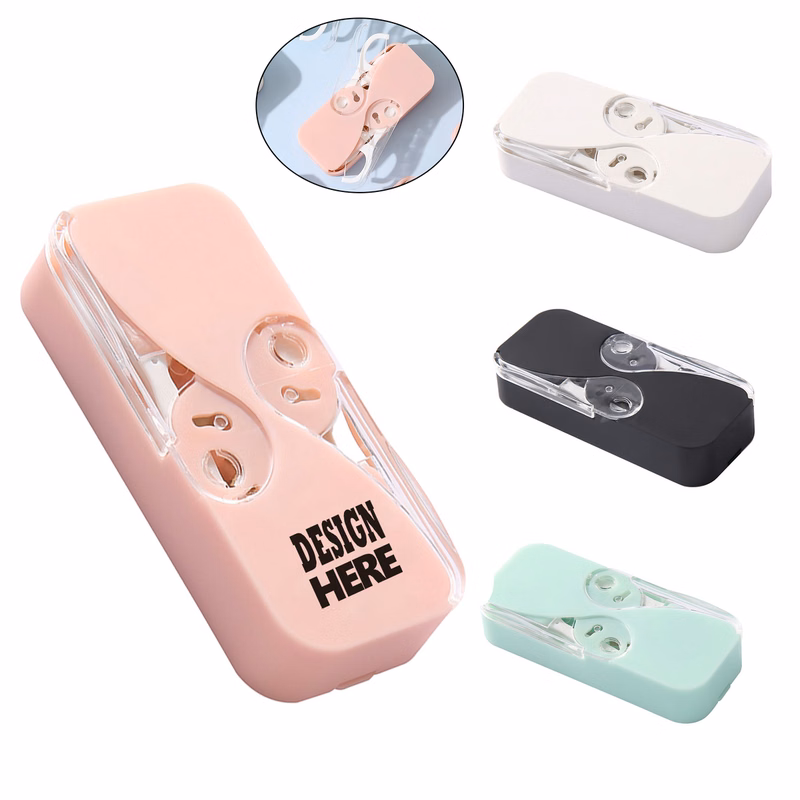 Portable Dual-Pop Refillable Floss Holder