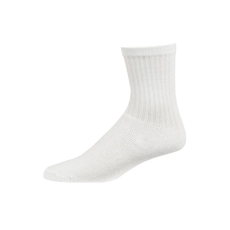 Men's Crew Sports Socks - White Size 9-11 1