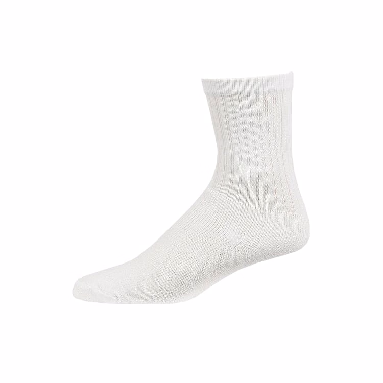 Men's Crew Sports Socks - White Size 9-11
