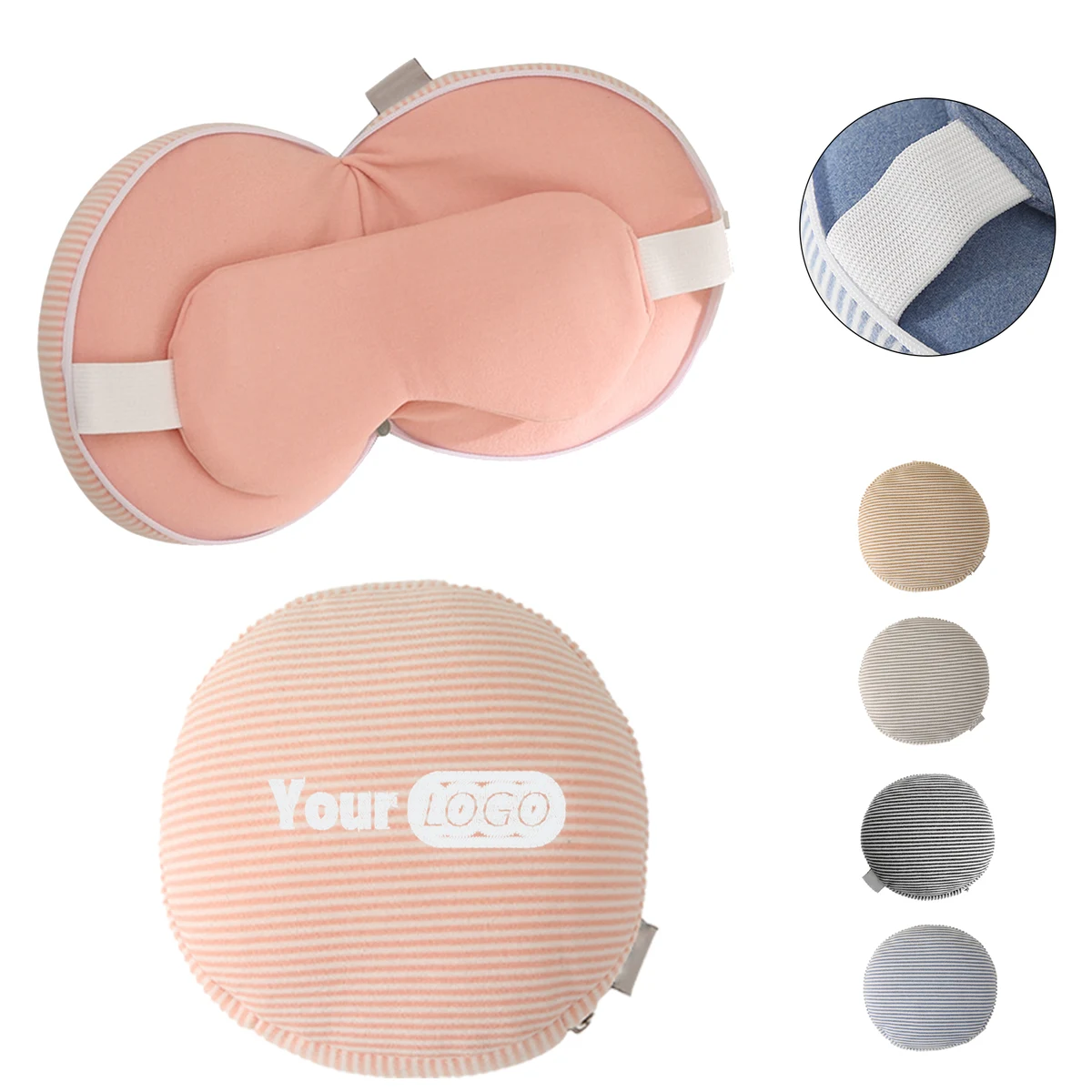 Travel Pillow With Sleep Mask 1