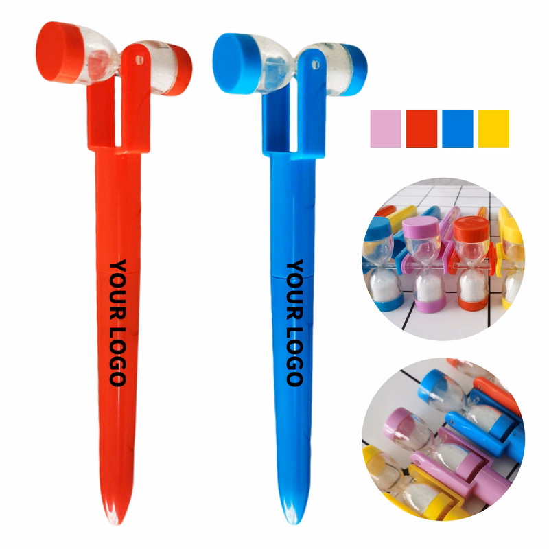 Rotating Hourglass Ballpoint Pen With Twist Action