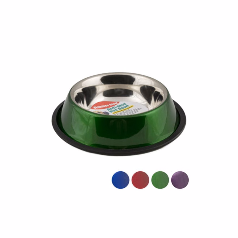 Stainless Steel Pet Bowls - Assorted Colors 32 oz