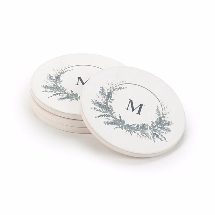 Holiday Monogram Coasters