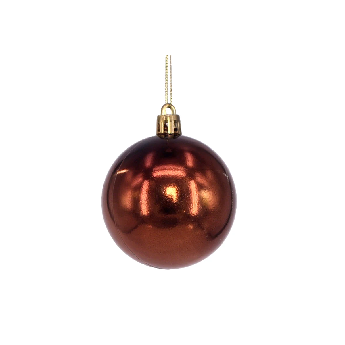 Plastic Ornament Ball With Aluminum Plate 3.2" Diameter 1