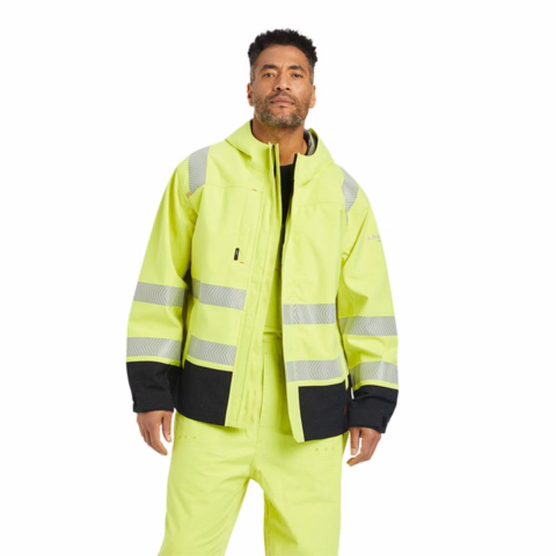 Ariat FR Hi-Vis Hooded Waterproof Jacket