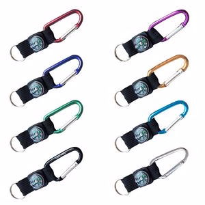 Versatile Carabiner Strap Key Chain With Integrated Compass