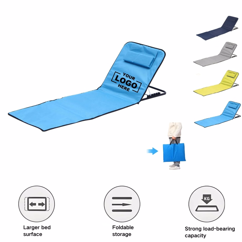 Portable Foldable Adjustable Angle Reclining Lounge Chair