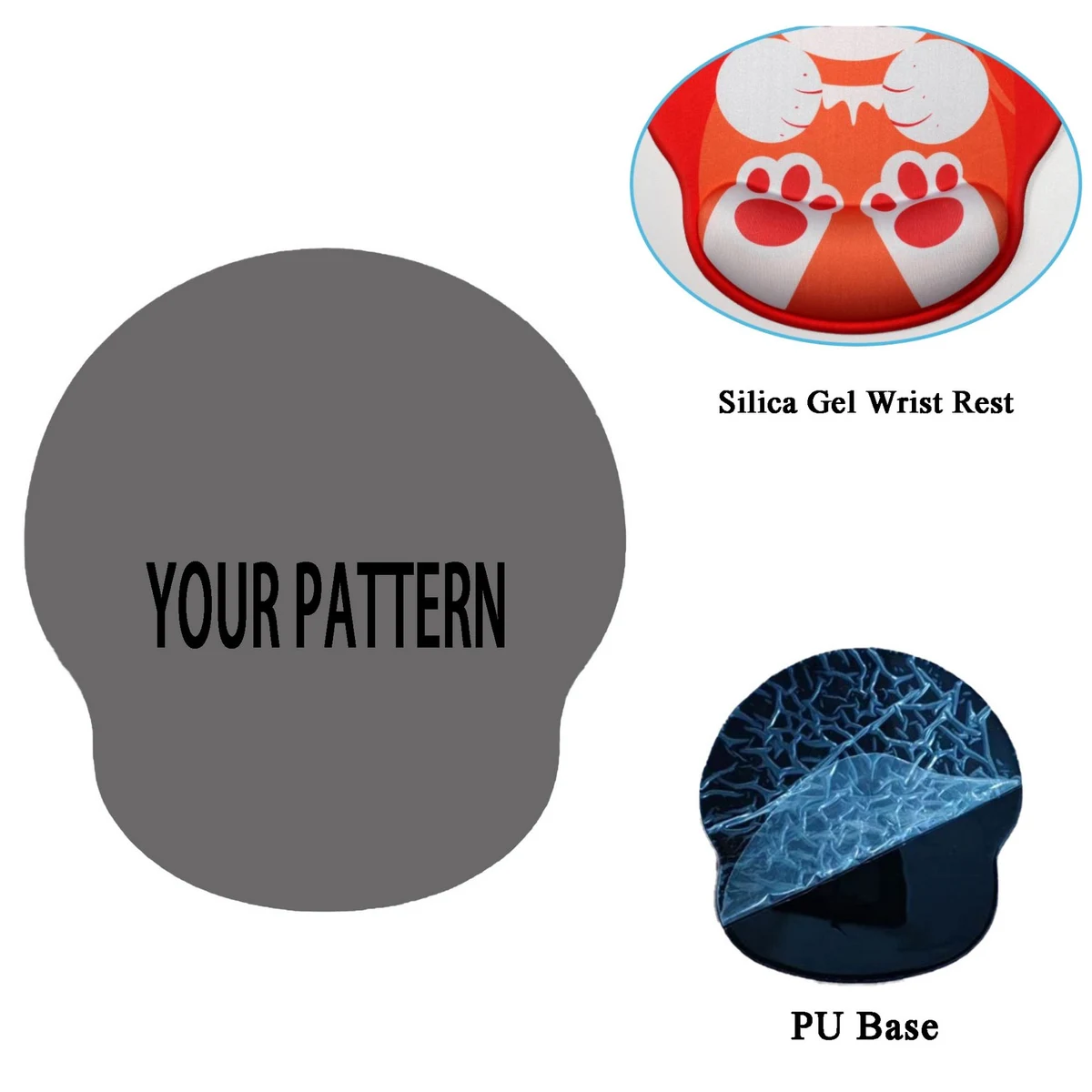 Mouse Pad With Wrist Rest, Pain Relief Mouse Pad 1