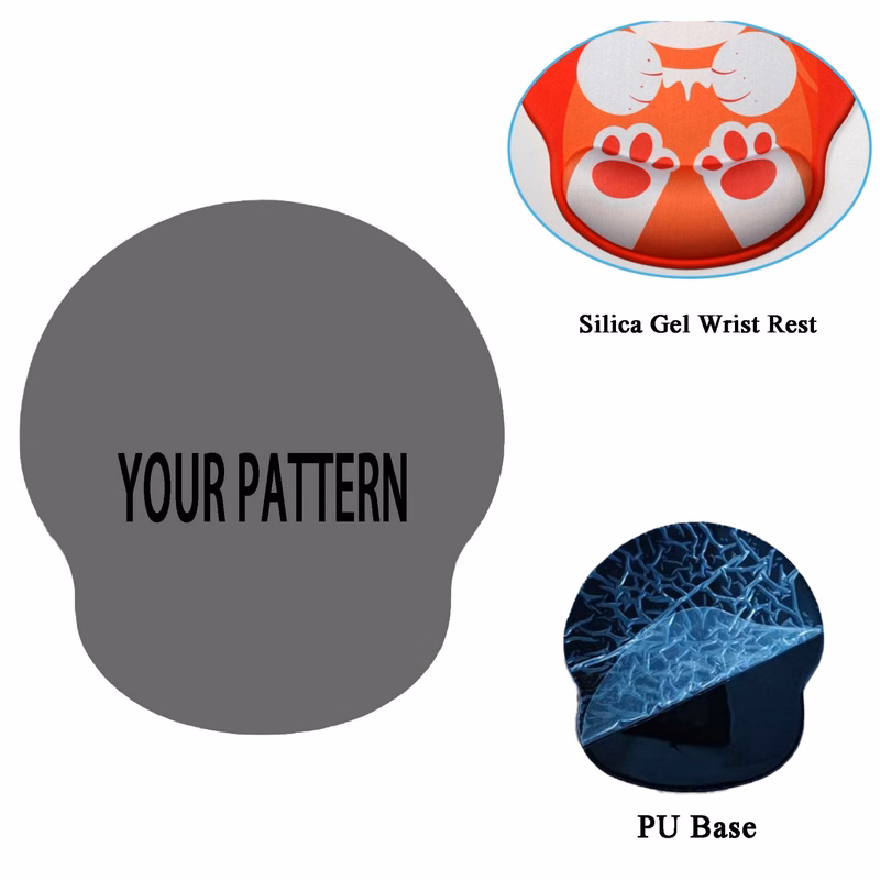 Mouse Pad With Wrist Rest, Pain Relief Mouse Pad
