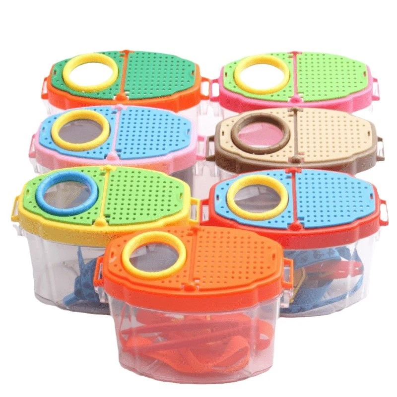 Kids Bug Catcher Box With Magnifier Portable Insect Case 1