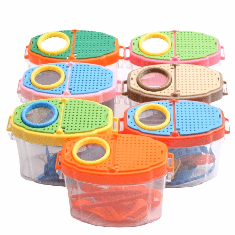 Kids Bug Catcher Box With Magnifier Portable Insect Case