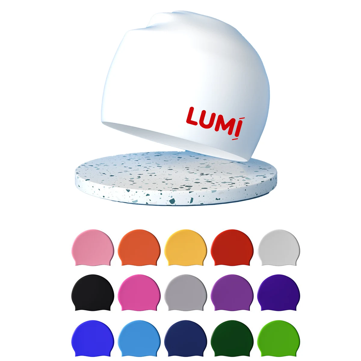 Silicone Flat Swim Cap Featuring Ear Protection 1
