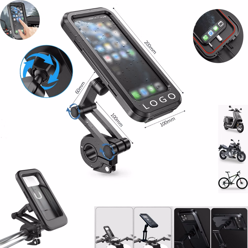 Bicycle Motorcycle Phone Mount Holder Waterproof Universal