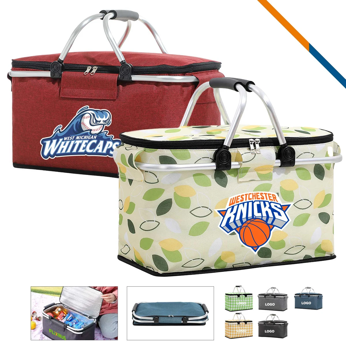 PineChill Collapsible Picnic Cooler Basket 1