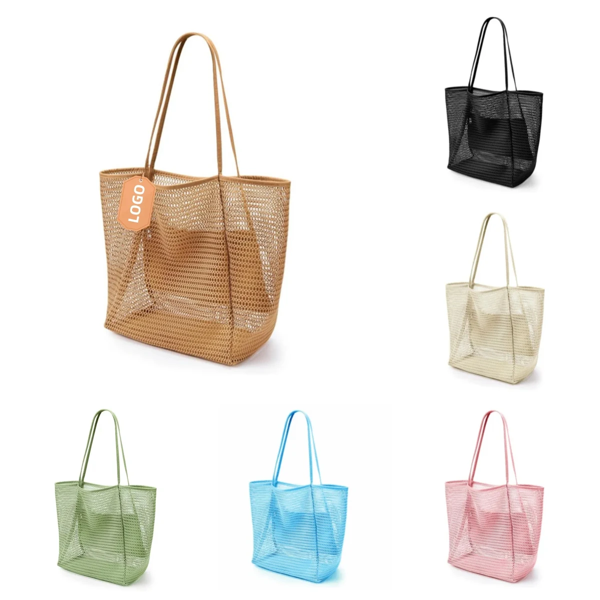 Beach Nylon Mesh Tote Bag 1